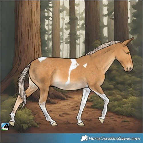 Horse Color:Palomino Tobiano 