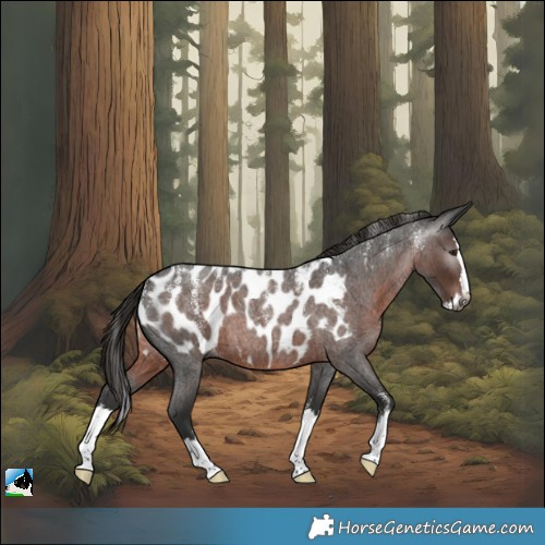 Horse Color:Powder White Gray Liver Red Roan Splash Near Leopard