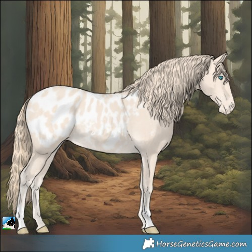 Horse Color:Perlino Appaloosa Rabicano