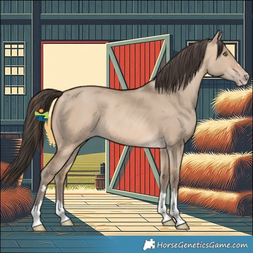 Horse Color:Amber Champagne Dun 