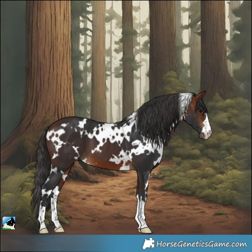 Horse Color:White Spotted Bay