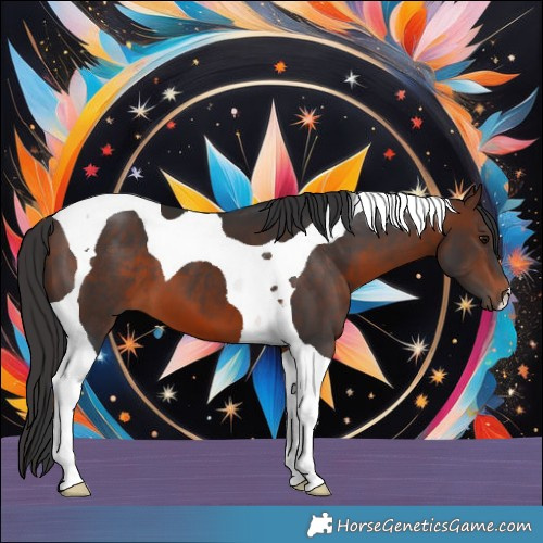 Horse Color:Brown Tobiano