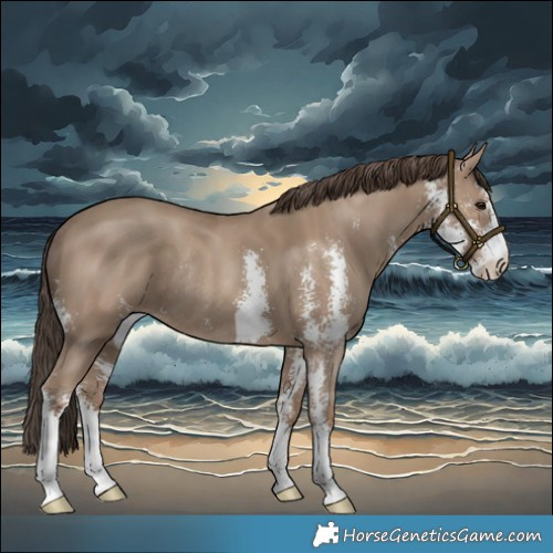 Horse Color:Classic Champagne Sabino Rabicano