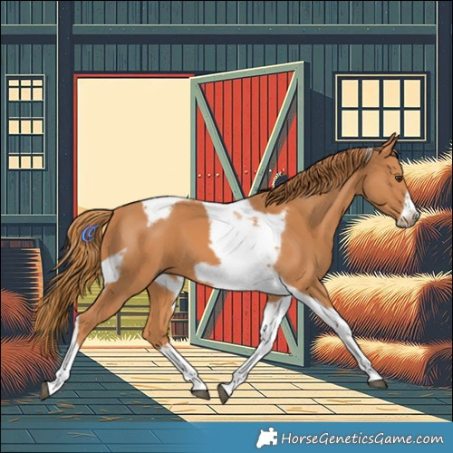Horse Color:Chestnut Tobiano Frame 