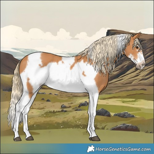 Horse Color:Chestnut Tobiano Frame