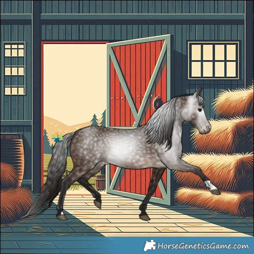 Horse Color:Gray Bay 