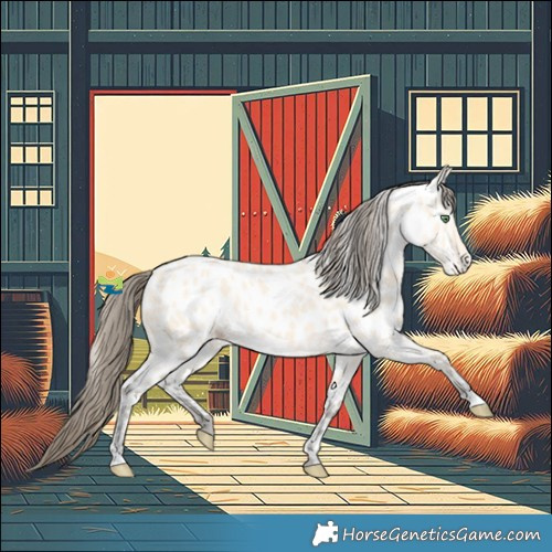 Horse Color:Amber Cream Champagne Near Leopard 