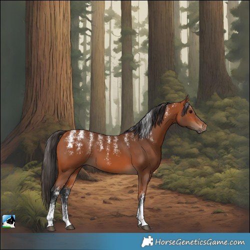 Horse Color:Powder White Bay