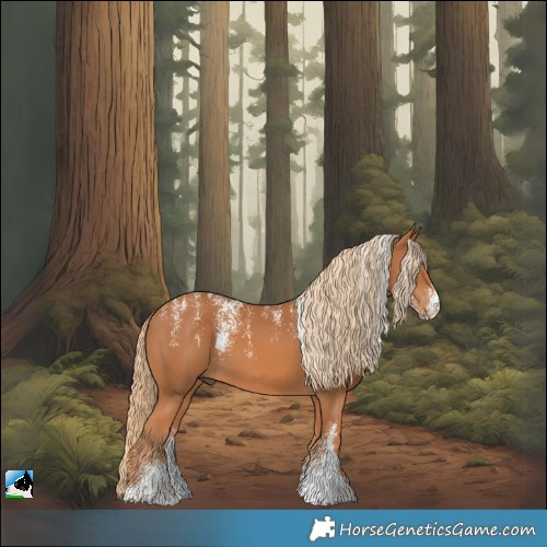 Horse Color:Powder White Chestnut 