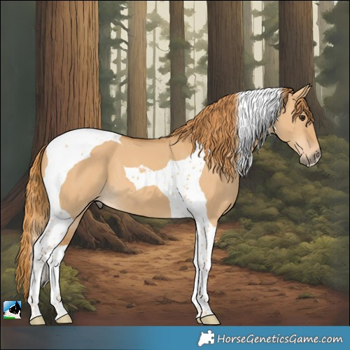 Horse Color:Red Dun Tobiano