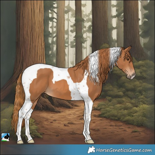 Horse Color:Chestnut Tobiano