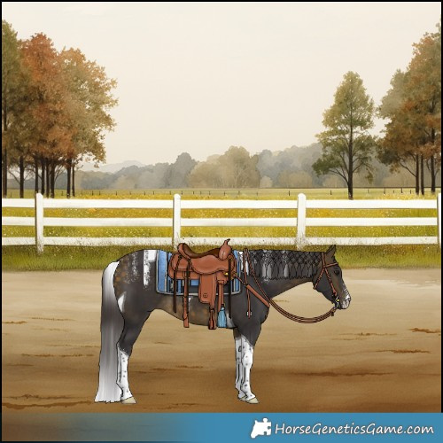 Horse Color:Powder White Buckskin Tobiano 