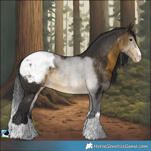Horse Color:Buckskin Snowcap 