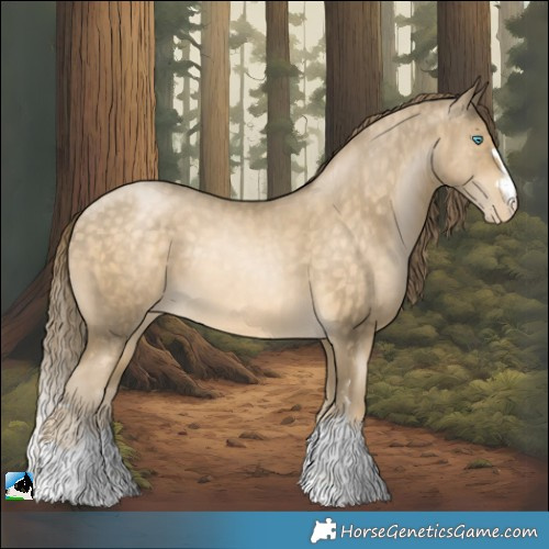 Horse Color:Buckskin Pearl Varnish Rabicano 