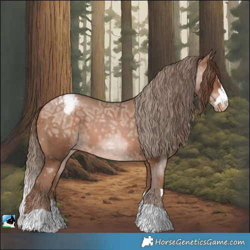 Horse Color:Brown Ice Pearl Varnish
