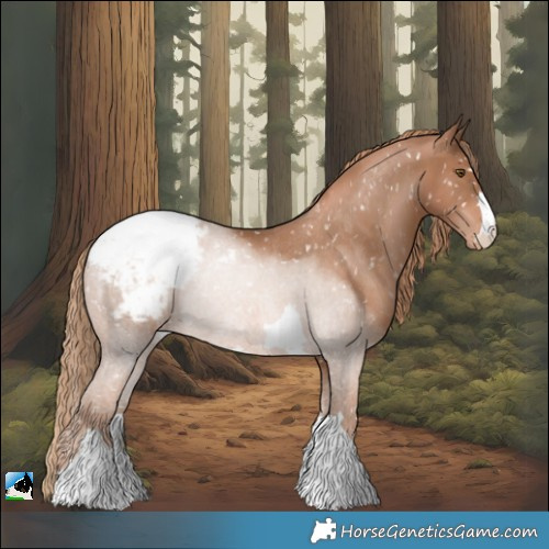 Horse Color:Liver Chestnut Pearl Snowcap Rabicano