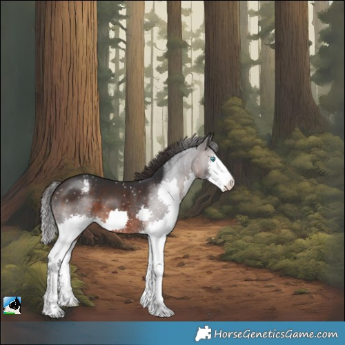 Horse Color:Brown Splash Appaloosa 