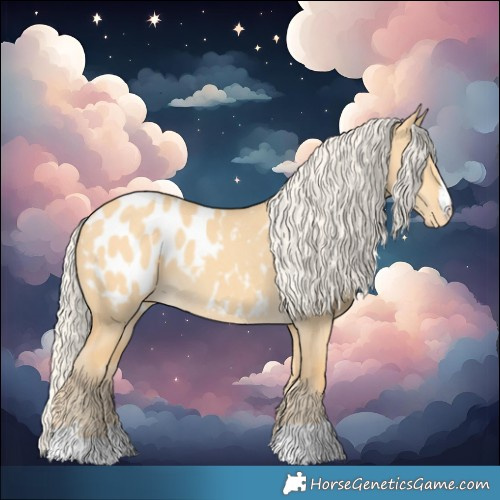 Horse Color:Silver Amber Cream Champagne Dun Blanket