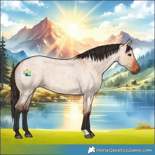 Horse Color:Bay Roan Dun 