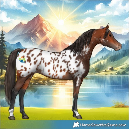 Horse Color:Bay Near Leopard
