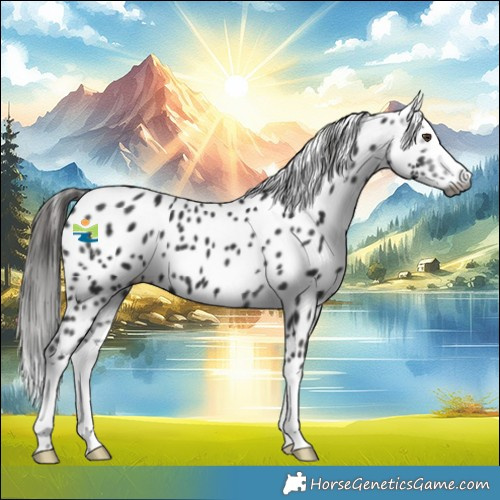Horse Color:Gray Liver Chestnut Splash Leopard