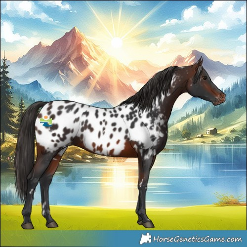 Horse Color:White Spotted Brown Near Leopard 