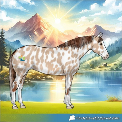 Horse Color:Red Dun Splash Leopard