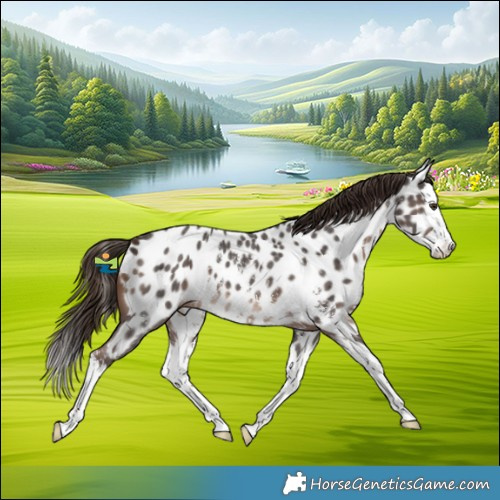 Horse Color:Liver Chestnut Sabino Splash Near Leopard
