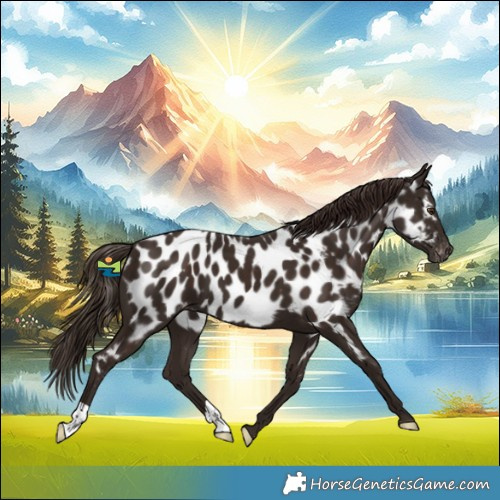 Horse Color:Liver Chestnut Near Leopard 