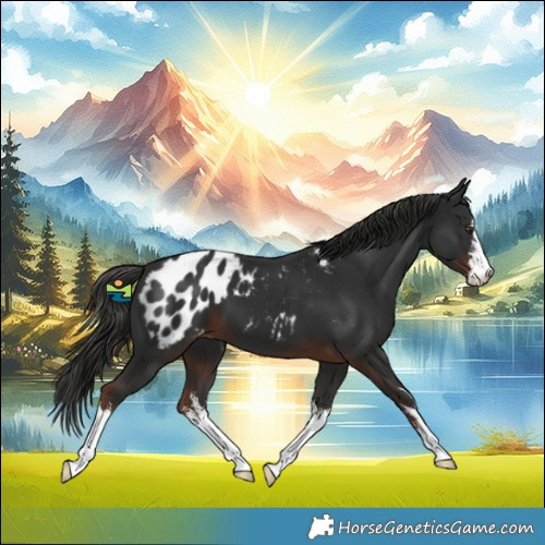 Horse Color:White Spotted Liver Chestnut Blanket 
