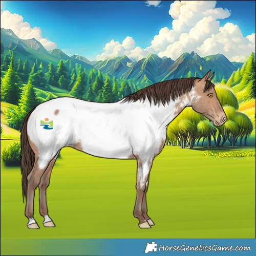 Horse Color:Amber Champagne Near Fewspot