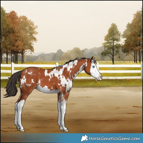 Horse Color:White Spotted Bay Splash
