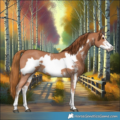 Horse Color:Chestnut Sabino Frame 