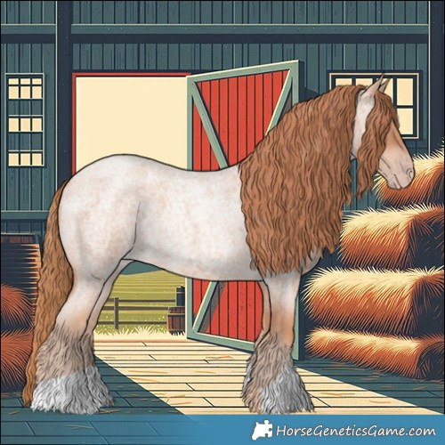 Horse Color:Gold Champagne Roan