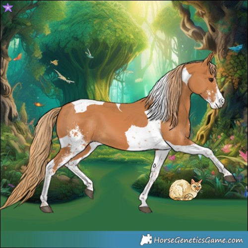Horse Color:Chestnut Sabino Tobiano 