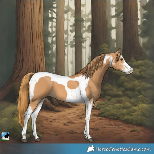 Horse Color:Chestnut Sabino Tobiano 