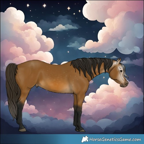 Horse Color:Gray Buckskin Varnish 