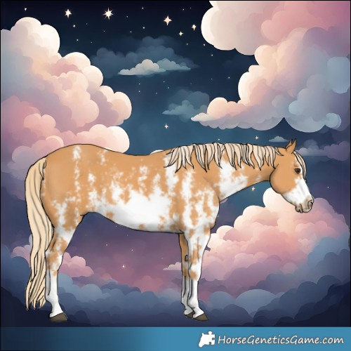 Horse Color:Chestnut Sabino Frame