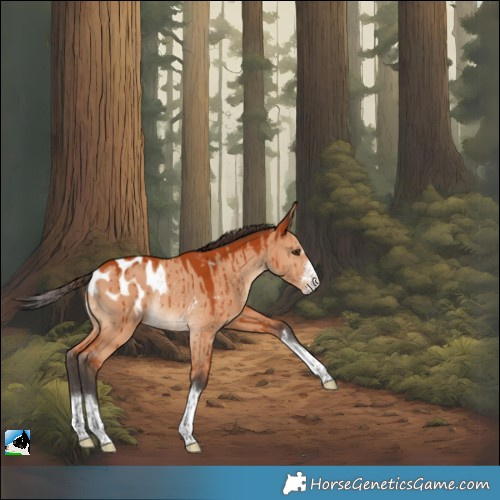 Horse Color:Bay Dun Appaloosa Rabicano Brindle
