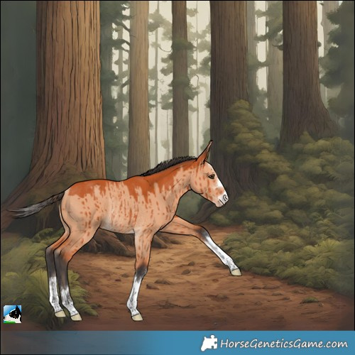 Horse Color:Bay Dun Appaloosa Rabicano Brindle 