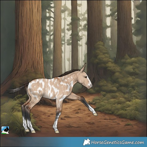 Horse Color:Bay Dun Appaloosa Rabicano Brindle 