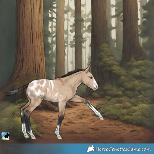 Horse Color:Bay Dun Appaloosa Rabicano Brindle 