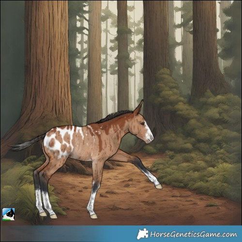 Horse Color:Bay Dun Appaloosa Rabicano Brindle 