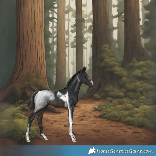 Horse Color:Brown Tobiano Rabicano 