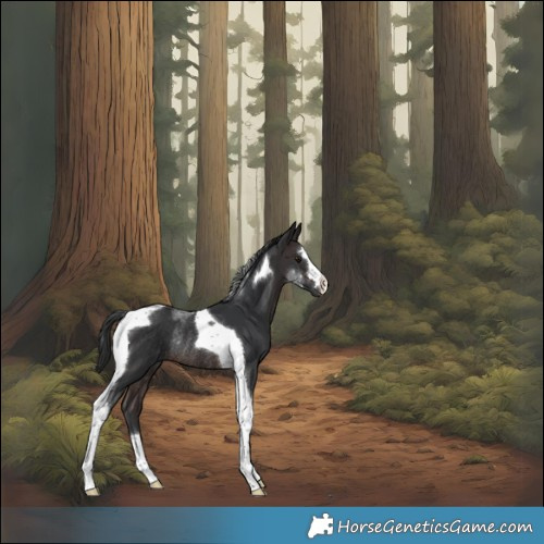 Horse Color:Brown Tobiano Rabicano 