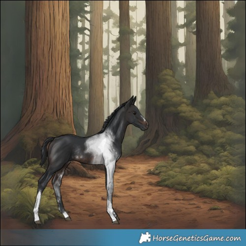 Horse Color:Brown Tobiano Rabicano 