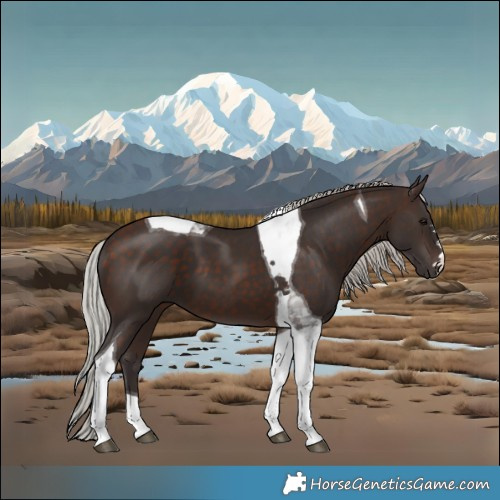 Horse Color:Silver Bay Tobiano 