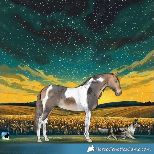Horse Color:Buckskin Merle Tobiano