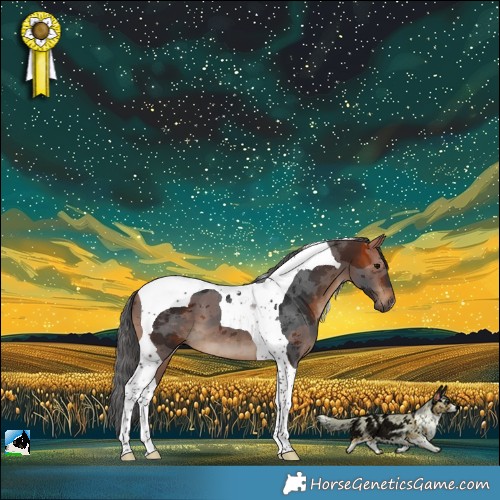 Horse Color:Brown Merle Tobiano 