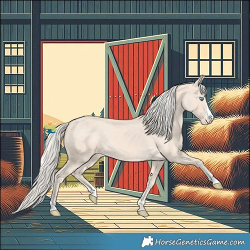Horse Color:Cremello Varnish